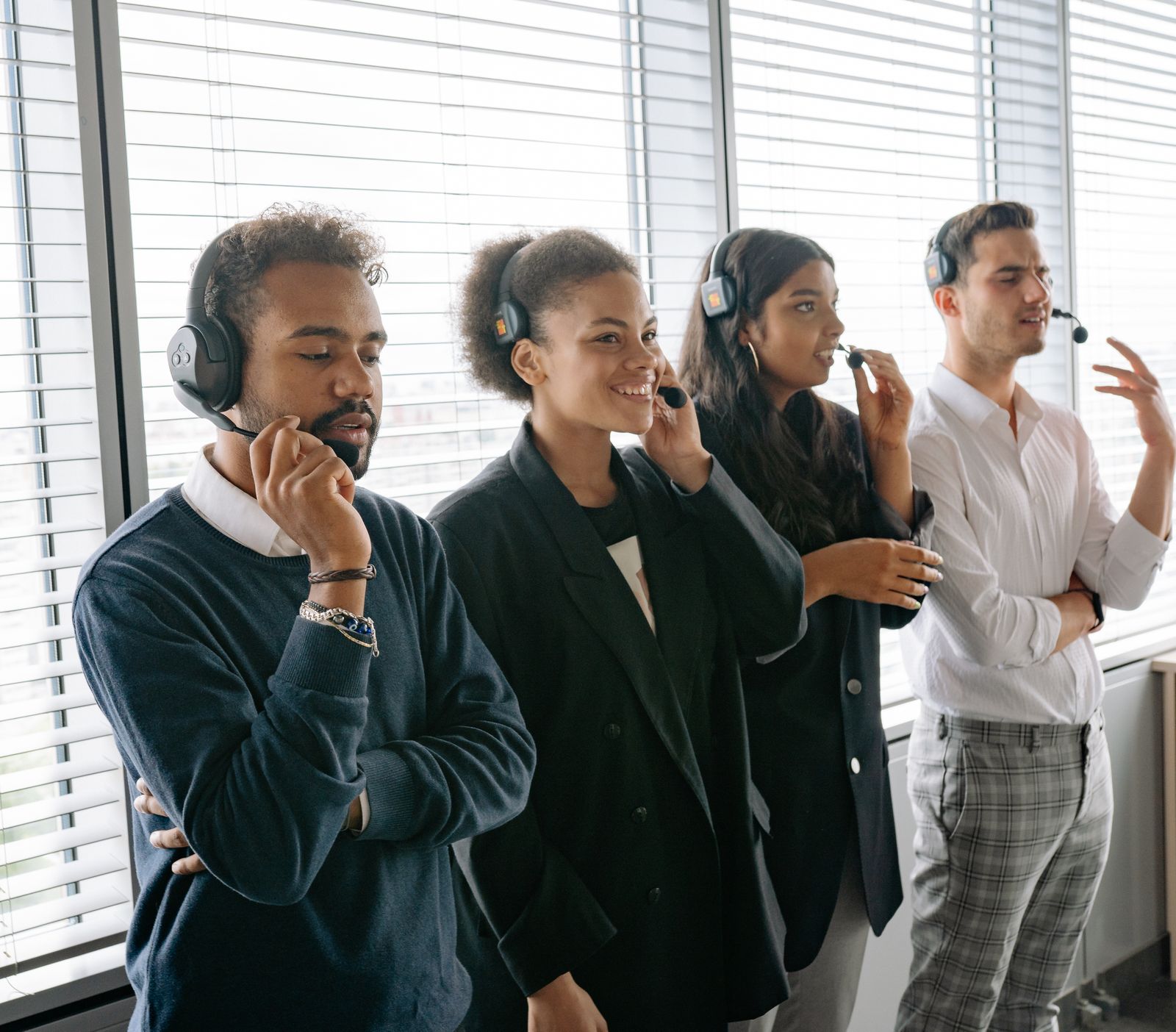 Customer engagement team working across channels
